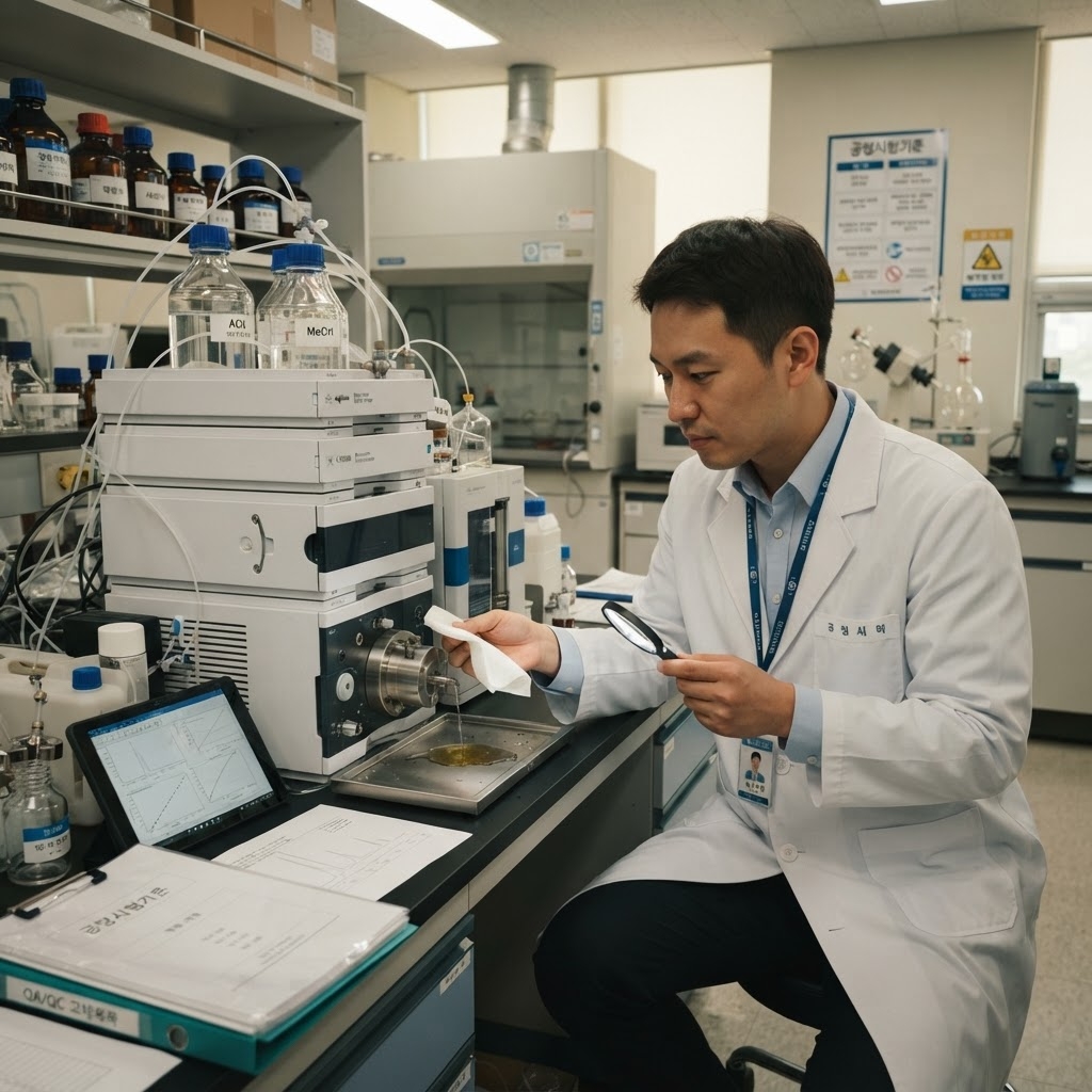 HPLC 시스템 누수 관련 이미지