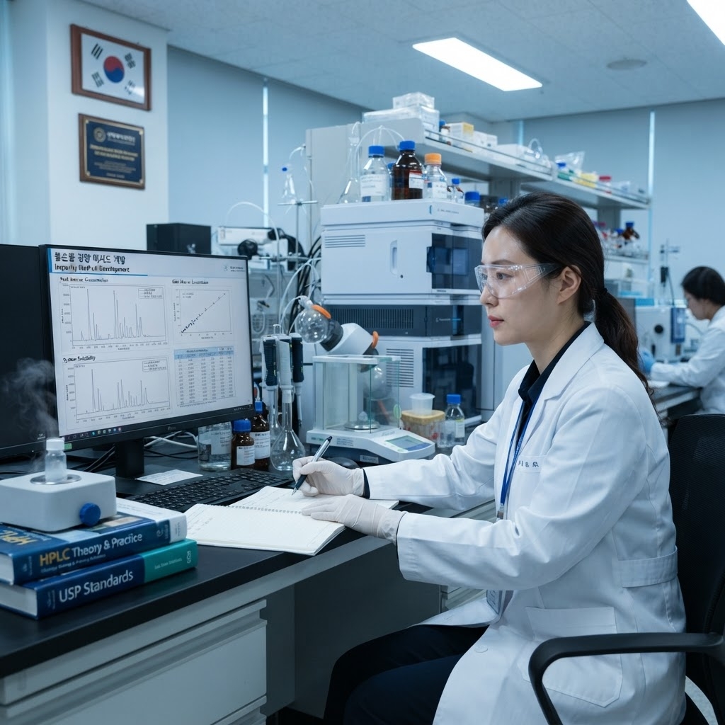 불순물 정량 메서드 개발 관련 이미지