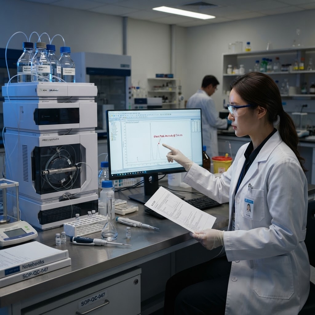 HPLC 유령 피크 관련 이미지