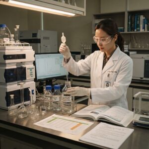 HPLC 이동상 유기용매 선택 관련 이미지
