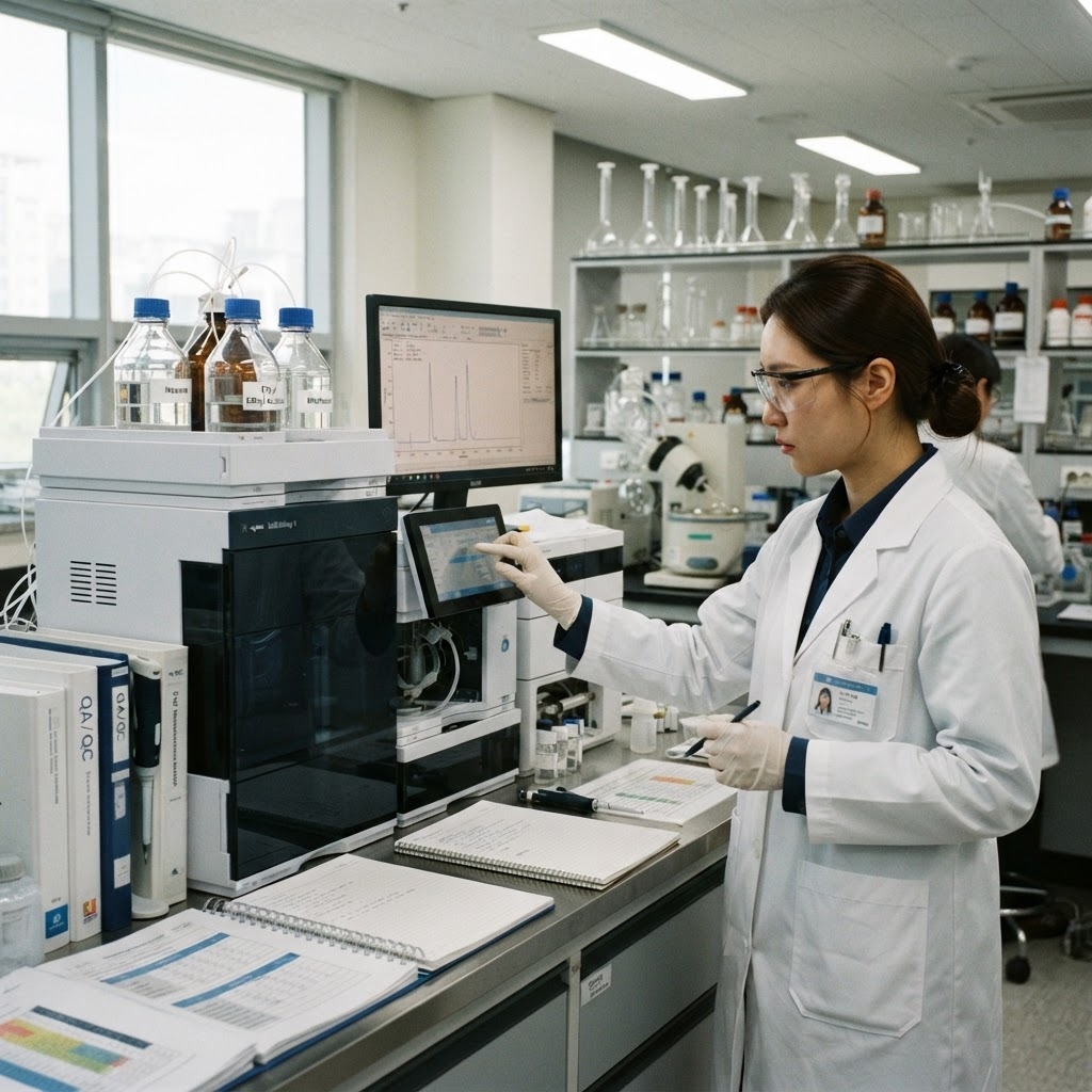 정상상 HPLC 메서드 개발 관련 이미지