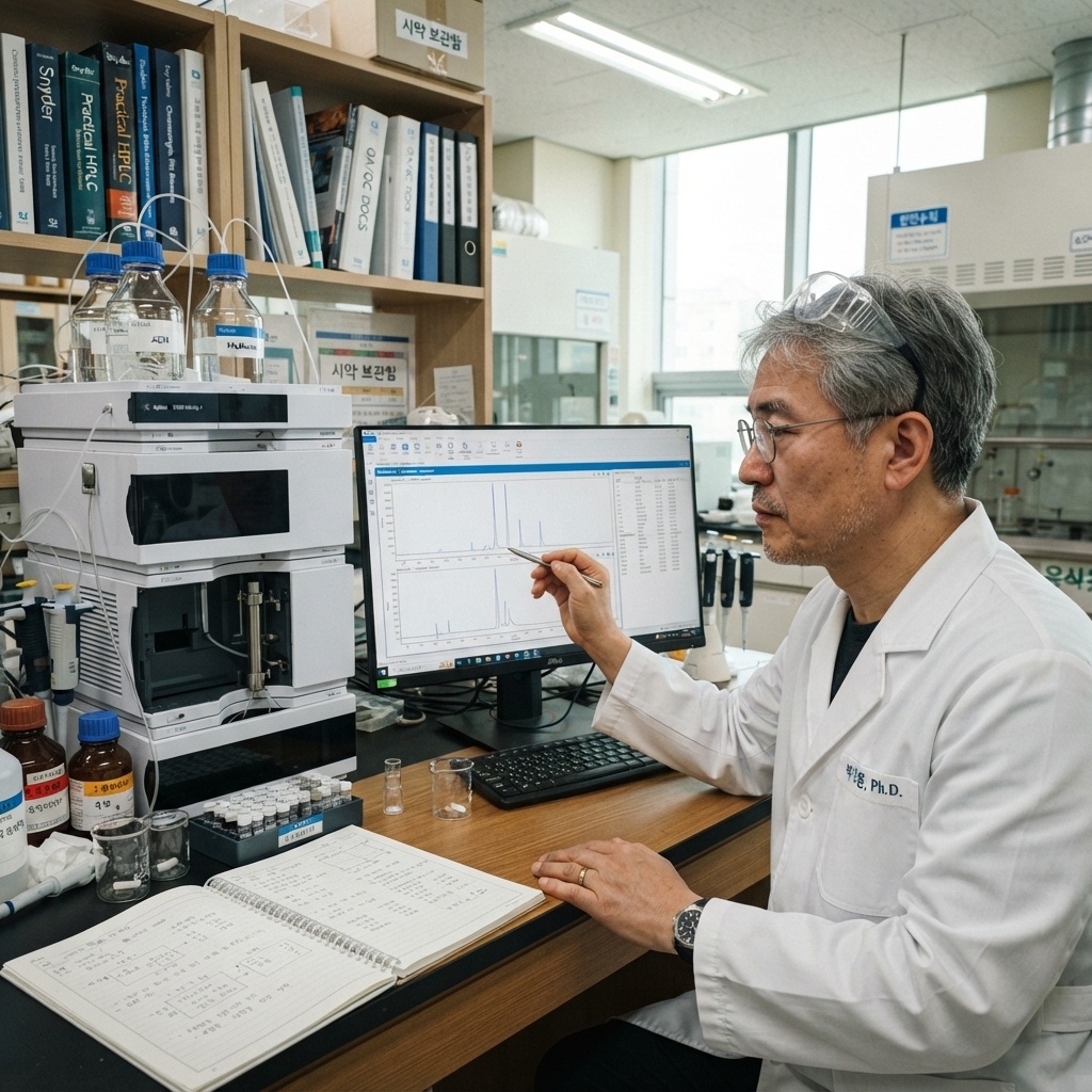 정상상 HPLC 메서드 개발 관련 이미지