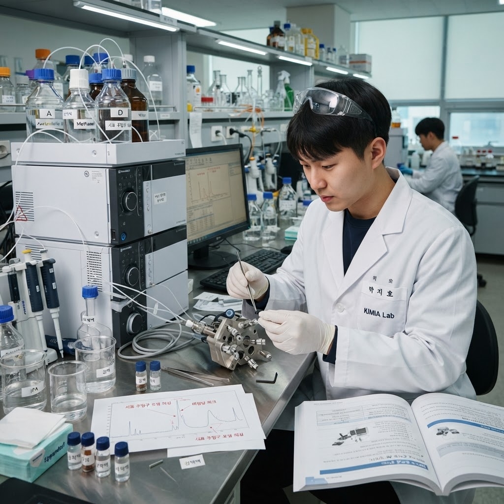 HPLC 주입 루프 오염 관련 이미지