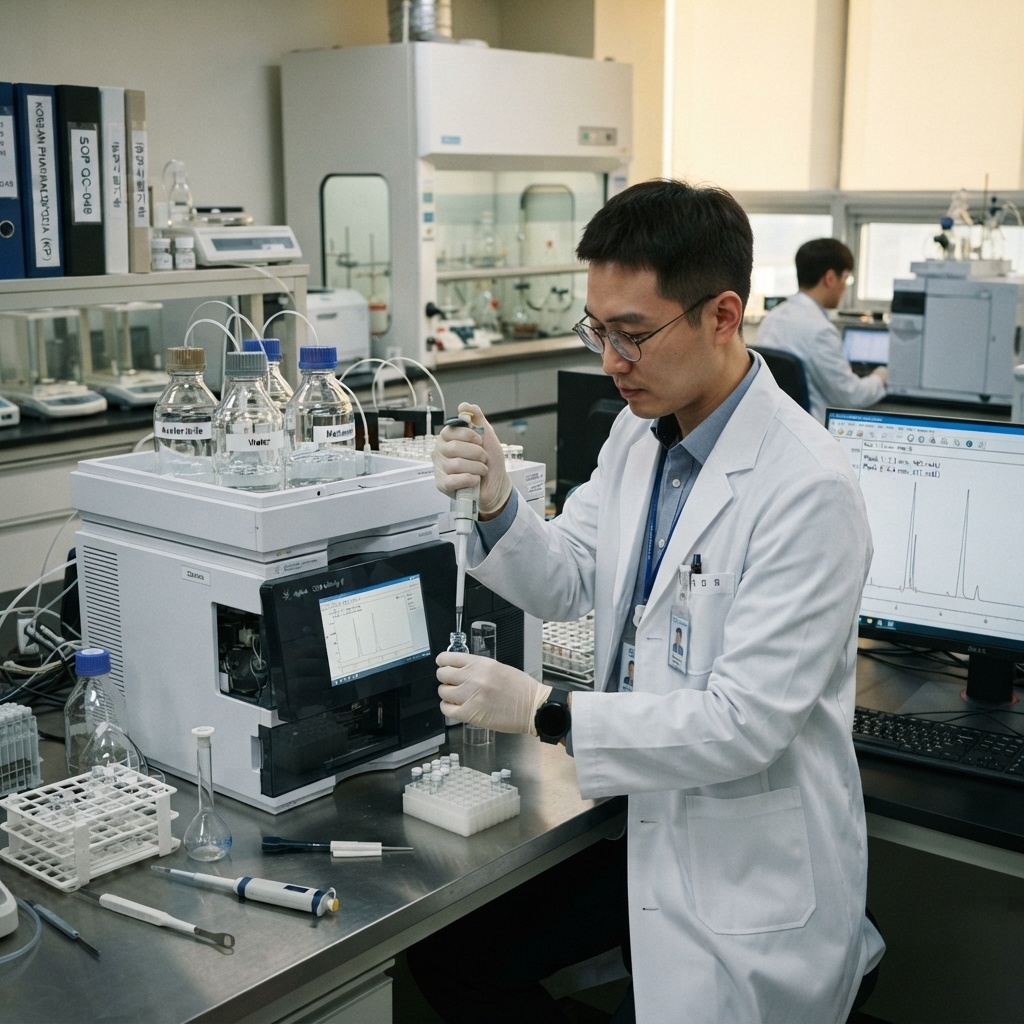 공정시험기준 HPLC 기기 적응 관련 이미지