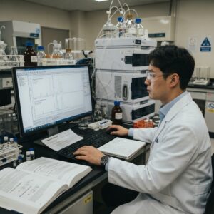 HPLC 피크 겹침 관련 이미지