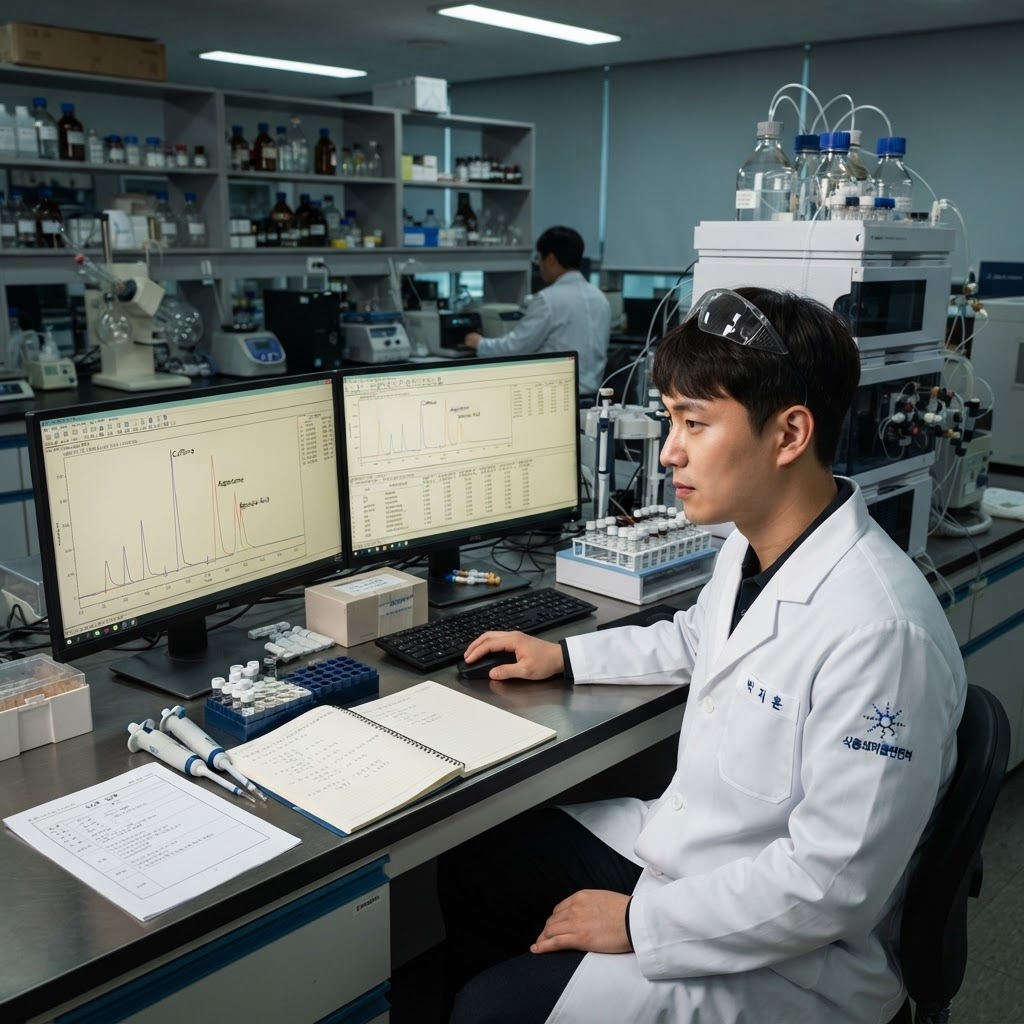 HPLC 배치 분석 관련 이미지
