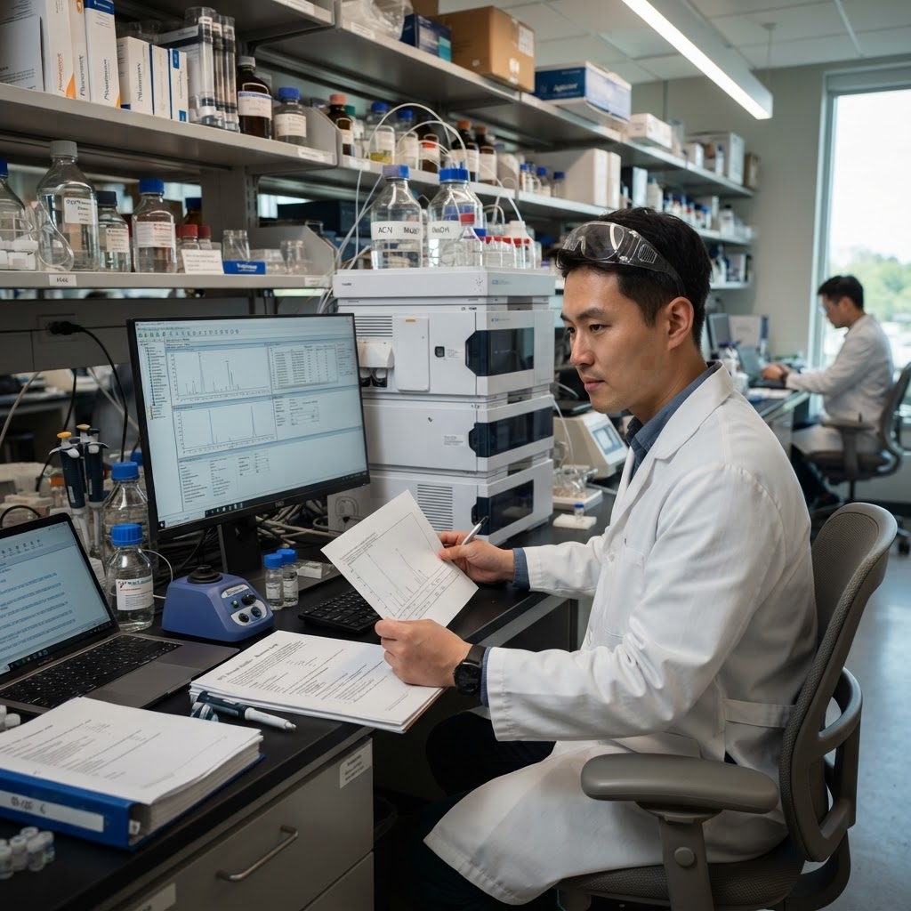HPLC 메서드 강건성 관련 이미지