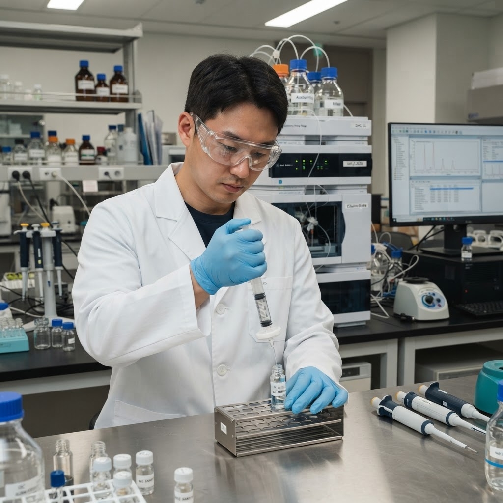 HPLC 시료 여과 관련 이미지