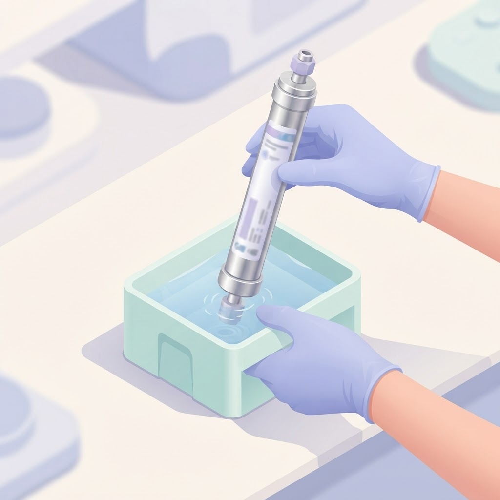 HPLC 야간 컬럼 보관 관련 이미지