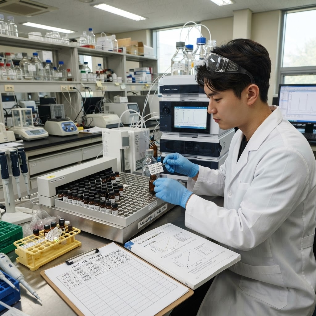 HPLC 시료 보관 유효기한 관련 이미지