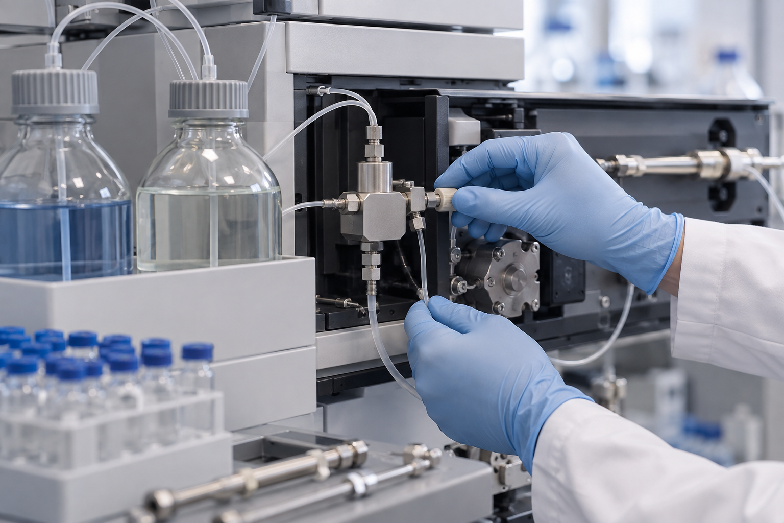 HPLC 그래디언트 지연부피 관련 이미지