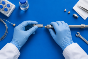 HPLC 가드컬럼 교체 관련 이미지